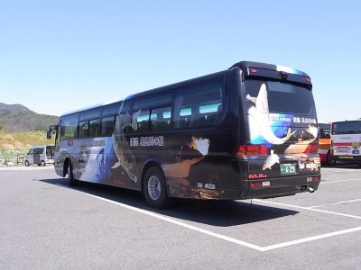 世界農業遺産「清流長良川の鮎」ラッピングバス